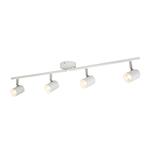 Rollo LED White Four Arm Cylinder Split Bar Ceiling Fitting 3174WH