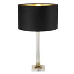Scarborough Crystal And Brass Metal Table lamp Black Shade 67521BK