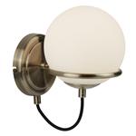 Sphere LED Antique Brass Single Wall Light 7091AB