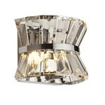 Uptown Polished Chrome And Clear Crystal 2 Light Wall Fitting 59410-2CC