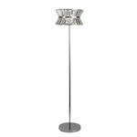 Uptown Polished Chrome And Clear Crystal 3 Light Floor Lamp 59411-3CC