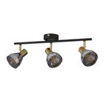 Westminster Black and Smoked 3 Light Ceiling Spot 23801-3SM