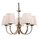 Langham 5 Arm Ceiling Fitting With Pleated Shades 4863AB