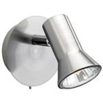 Magnum Brushed Steel Switched Single Spot Light 6090BS