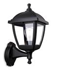 Palma Black Resin IP44 Outdoor Wall Lantern 2815BK