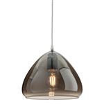 Ryker Chrome Ceiling Pendant Smoked Glass 8592-35CH