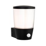 Forbes IP44 Black and White PIR Outdoor Wall Light 3830BK
