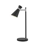 Ashworth Black/Chrome Table Lamp ASH4122