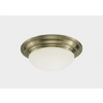 Barclay Antique Brass Bathroom Flush Light BAR5275