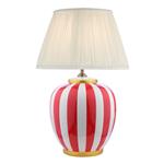 Circus Red & White Table Lamp With Ivory Shade CIR4225+ULY1415