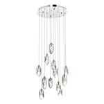 Crystal LED 12 Light Cluster Pendant CRY1250