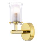 Elba IP44 Polished Gold Single Bathroom Wall Light ELB0735