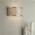 Fenella Natural Seagrass And Gold Leaf Wall Light FEN0935
