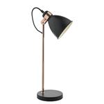 Frederick black/Polished Copper Table Lamp FRE4222