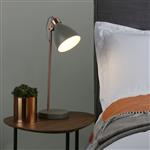 Frederick Gloss Grey/Satin Copper Table Lamp FRE4239