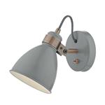 Frederick Copper and Grey Switched Single Wall Light FRE0739