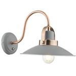Liden Single Wall Light Copper Grey Finish LID0739