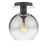 Lycia Matt Black & Ombre Glass Semi-Flush Ceiling Fitting LYC0122