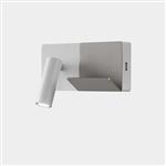 Elamp Mini White & Satin Nickel LED USB & Reading Wall Light 05-8329-14-81