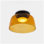Levels 1 320mm Medium LED Amber Glass Smart Semi Flush Fitting 15-A144-05-15