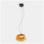 Levels 2 LED Amber Tinted Glass Dimmable Pendant Fitting 00-A027-05-15