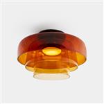 Levels 3 Smart LED 420mm Amber Double Glass Semi-Flush Fitting 15-A148-05-15