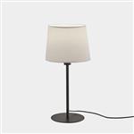 Metrica Black Table Lamp & White Drum Shade 10-4759-05-82+Pan-157-14