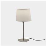 Metrica Satin Nickel Table Lamp & Shade 10-4759-81-82+Pan-157-14