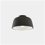 Miso 285 Black Steel Semi Flush Ceiling Fitting 15-8330-05-14