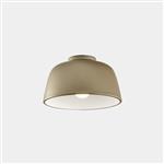 Miso 285 Gold Steel And White Semi Flush Ceiling Fitting 15-8330-DL-14