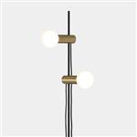 Nude Black And Matte Gold Dual Adjustable Floor Lamp 25-8521-05-DN