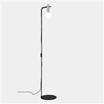 Nude Curved Black And Stone Grey Downlighting Floor Lamp 25-8522-05-EM