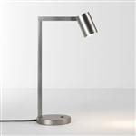 Ascoli Adjustable Matt Nickel Table Lamp 1286017