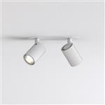 Banwell Twin Recessed Textured White Spotlight 1286097
