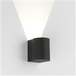 Dunbar Black LED 100 IP65 Single Outdoor Wall light 1384003