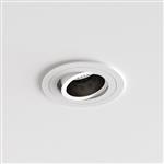 Pinhole Round Adjustable White Fire Rated Recessed Spot Light 1434003