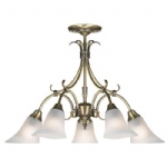 Hardwick Antique Brass Ceiling Light 144-5AN
