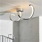 Astral IP44 LED Semi Flush Bathroom Ceiling Light 96434