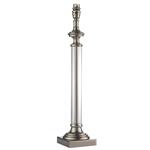 Avebury Clear Glass Column Table Lamp