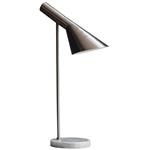 Carlo Grey Marble and Chrome Task Table Lamp 95460
