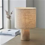 Durban Linen & Natural Eucalyptus Wood Table Lamp 101680