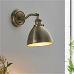 Franklin Switched Antique Brass Wall Light 98746