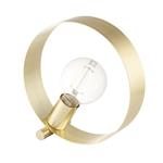 Hoop Brushed Brass Plate Table Lamp 81920