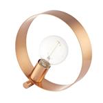 Hoop Brushed Copper Plate Table Lamp 90455