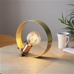 Hoop Table Lamp Brushed Brass and Nickel 97665