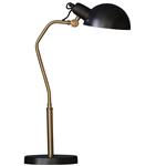 Largo Antique Brass and Satin Black Table Lamp 95478
