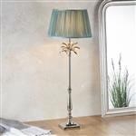 Leaf Tall And Freya Polished Nickel Table Lamp In Fir 91161