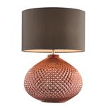 Livia Textured Copper Glass Table Lamp 77097