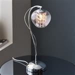 Mesmer Table Lamp Chrome & Clear Glass 99572