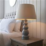 Provence And Cici Blue Grey Large Table Lamp With Ivory Shade 103376